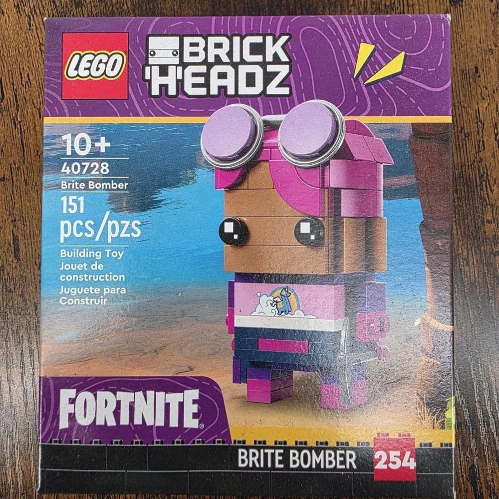 Lego‎ Brickheadz Fortnite 2024 Brite Bomber 40728 New Sealed Box 151 Pieces